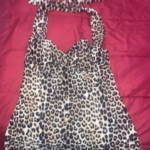 cheetah print bathing suit top 40 D